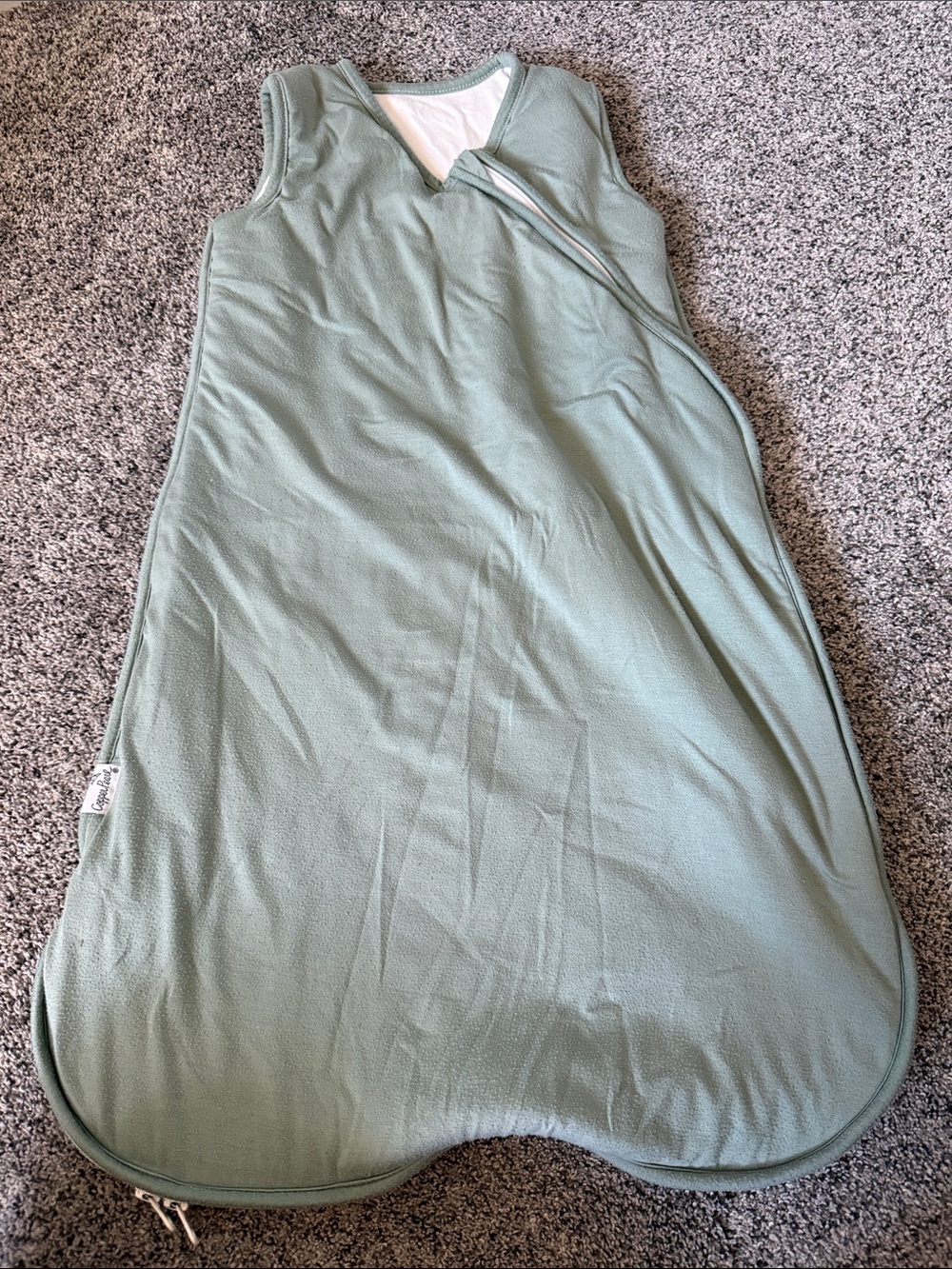 “Briar” Copper Pearl Green Sleep Bag 6-12 Months
